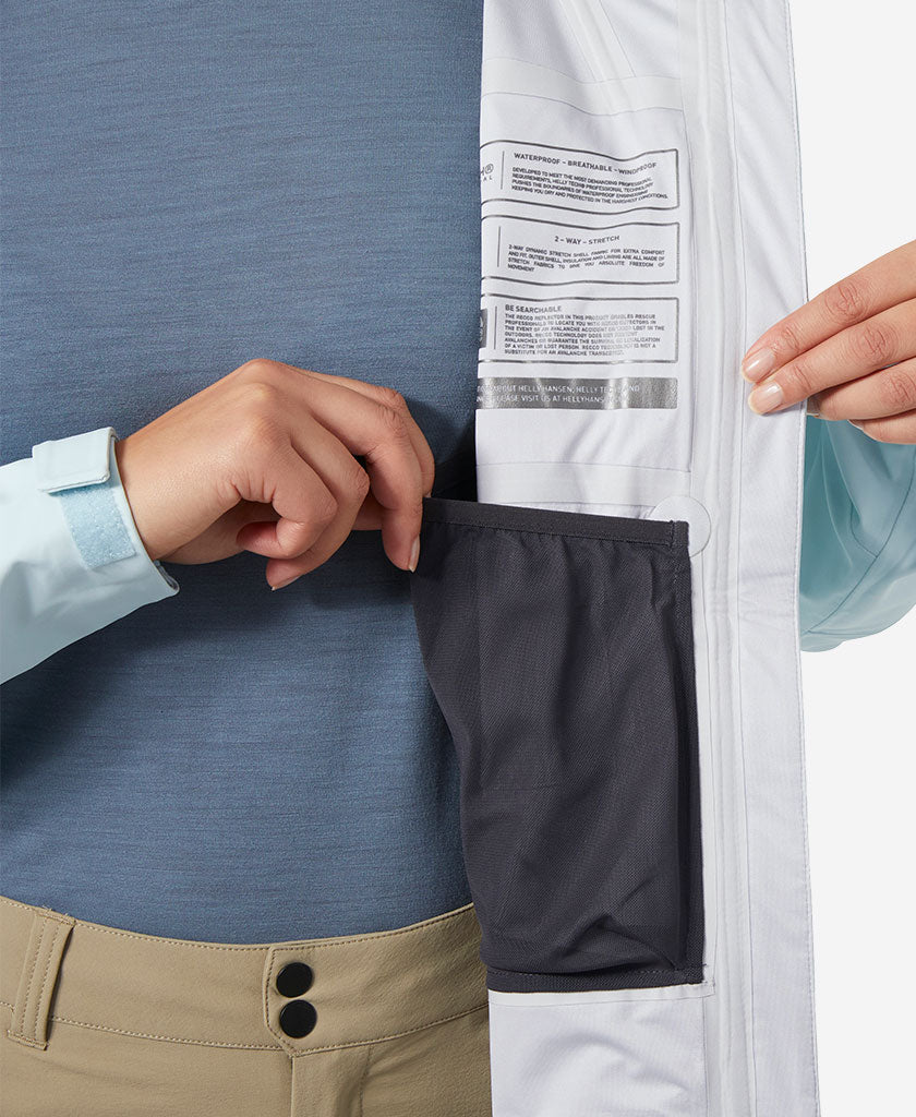 W VERGLAS BC JACKET, Barely Blue