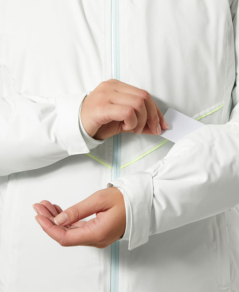 W PANORAMA INS JACKET, Seafoam
