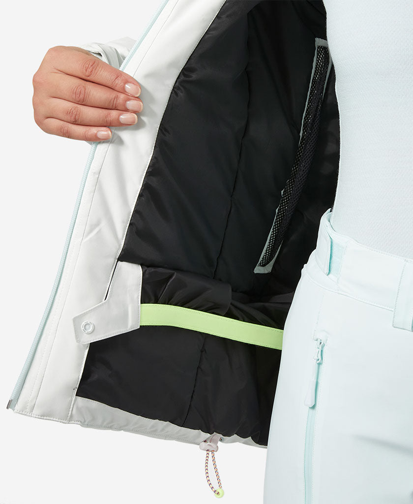 W PANORAMA INS JACKET, Seafoam