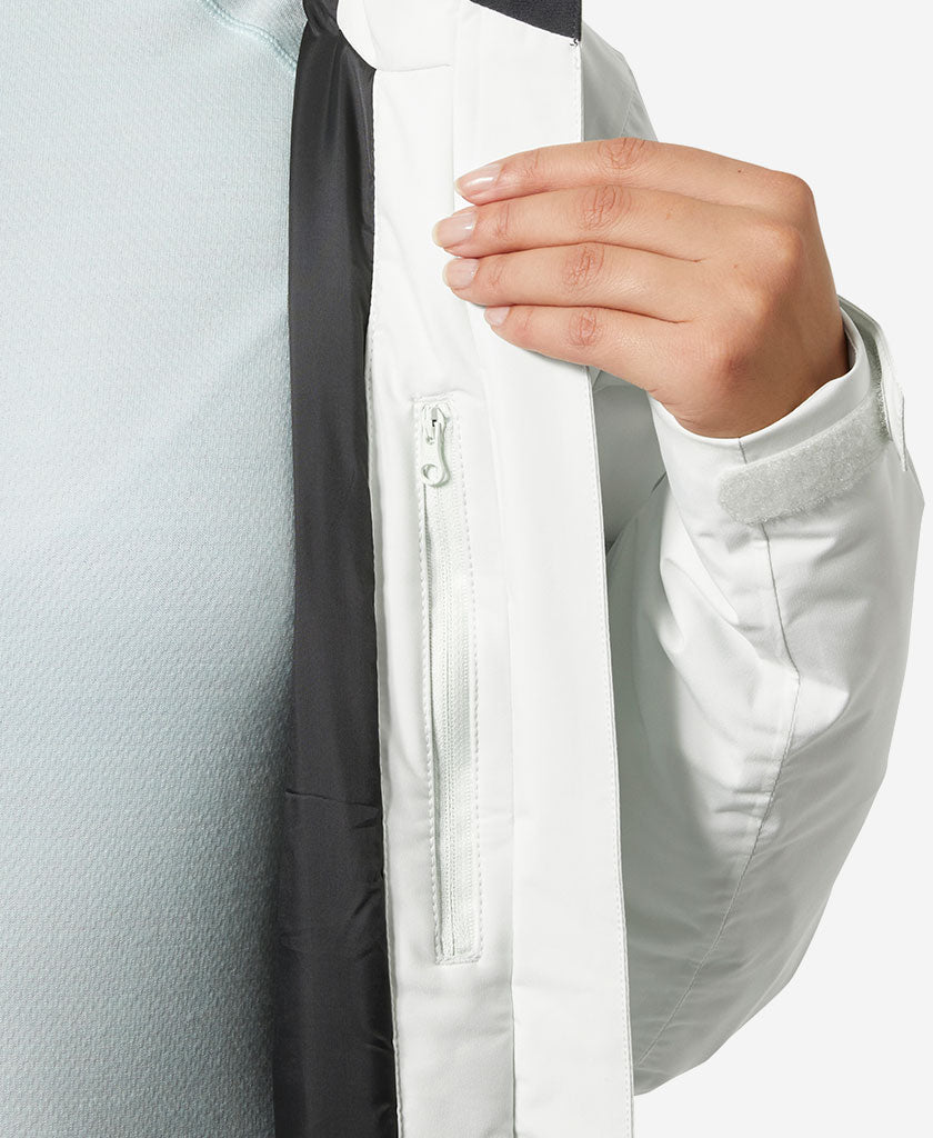 W PANORAMA INS JACKET, Seafoam