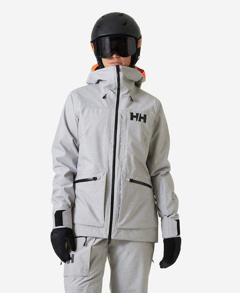 W POWDERQUEEN 3.0 JACKET, Grey Melange