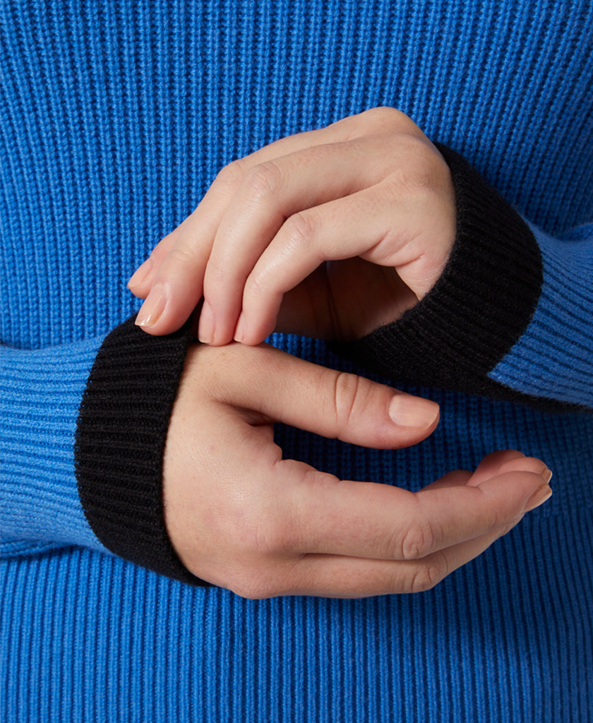 Edge Knitted Sweater In Ultra Blue For Women Helly Hansen AU