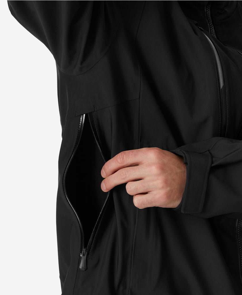 ALPHA 3L LONG SHELL, Black