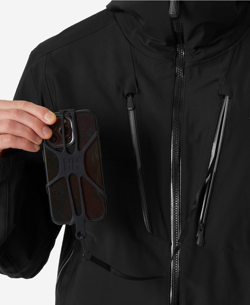 ALPHA 3L LONG SHELL, Black
