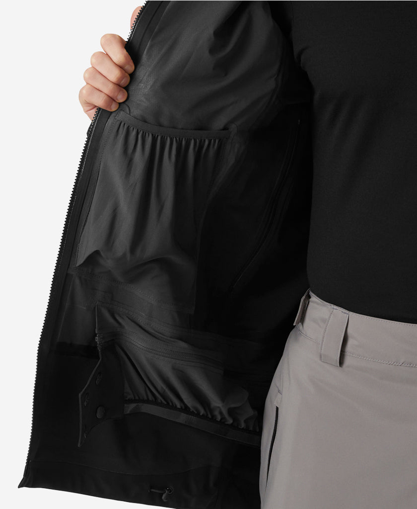 ALPHA 3L LONG SHELL, Black