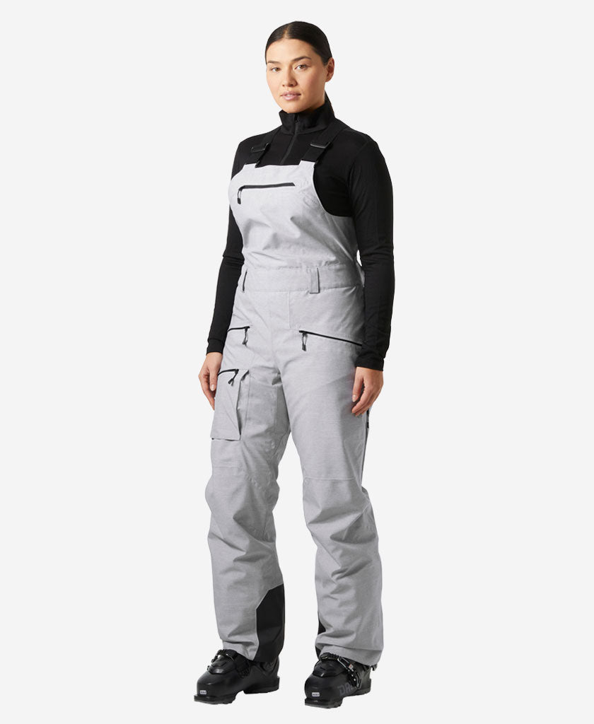 W POWDERQUEEN BIB 2.0 PANT, Grey Melange