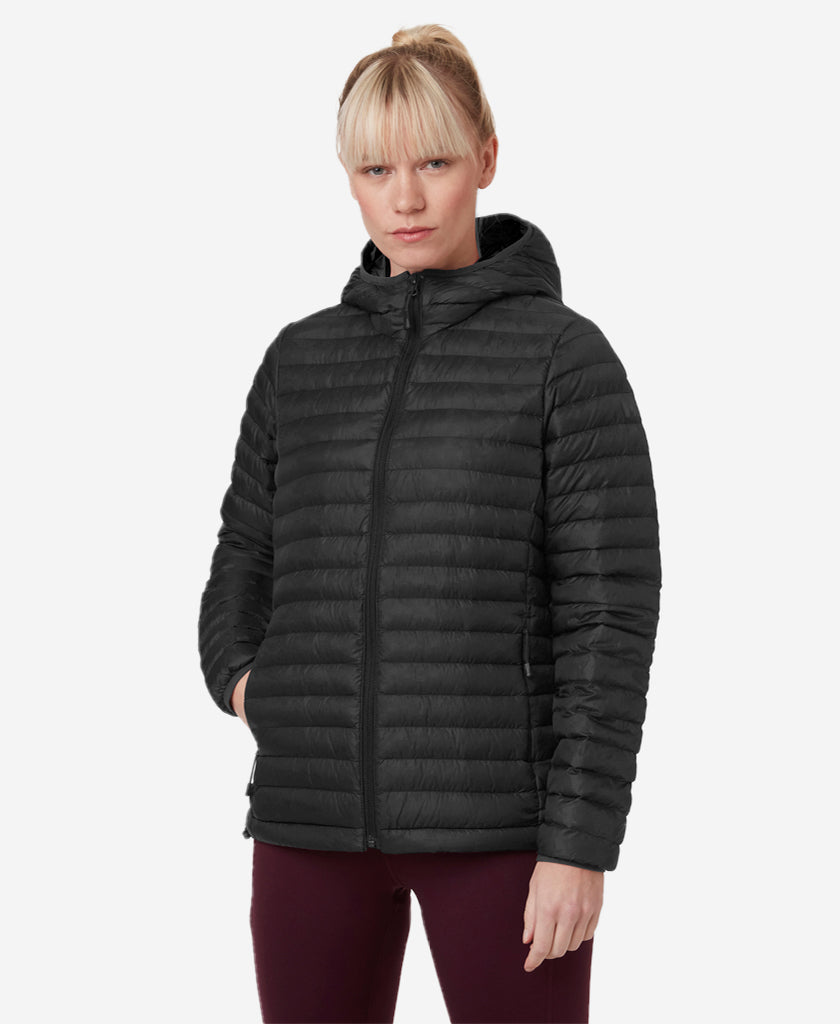W SIRDAL HOODED INSULATOR JACKET, Black
