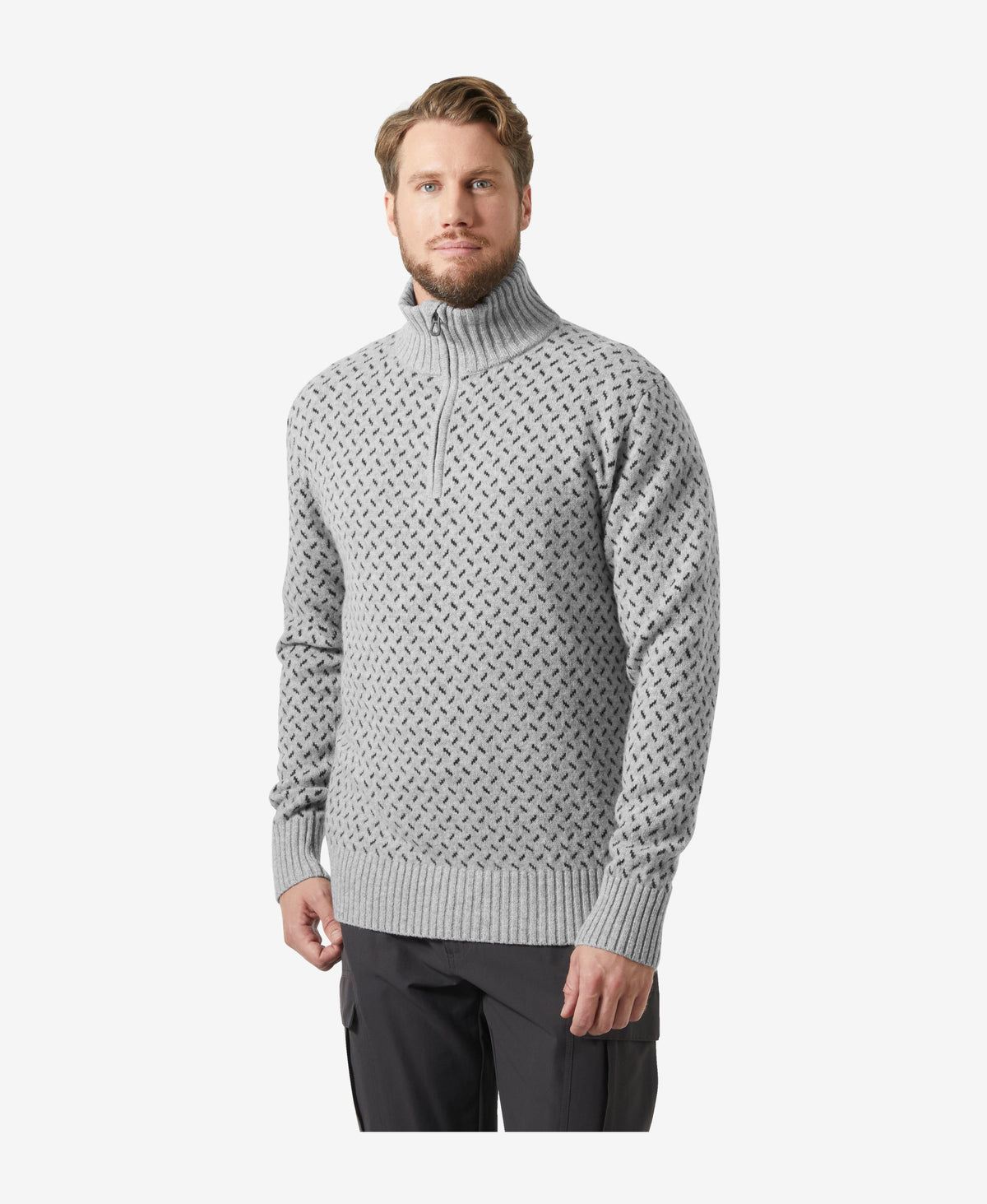 ARCTIC ICELANDER 1/2 ZIP, Grey Melange