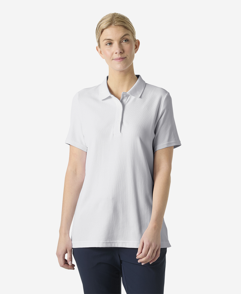 WOMENS CREW TECH POLO, White | Helly Hansen AU