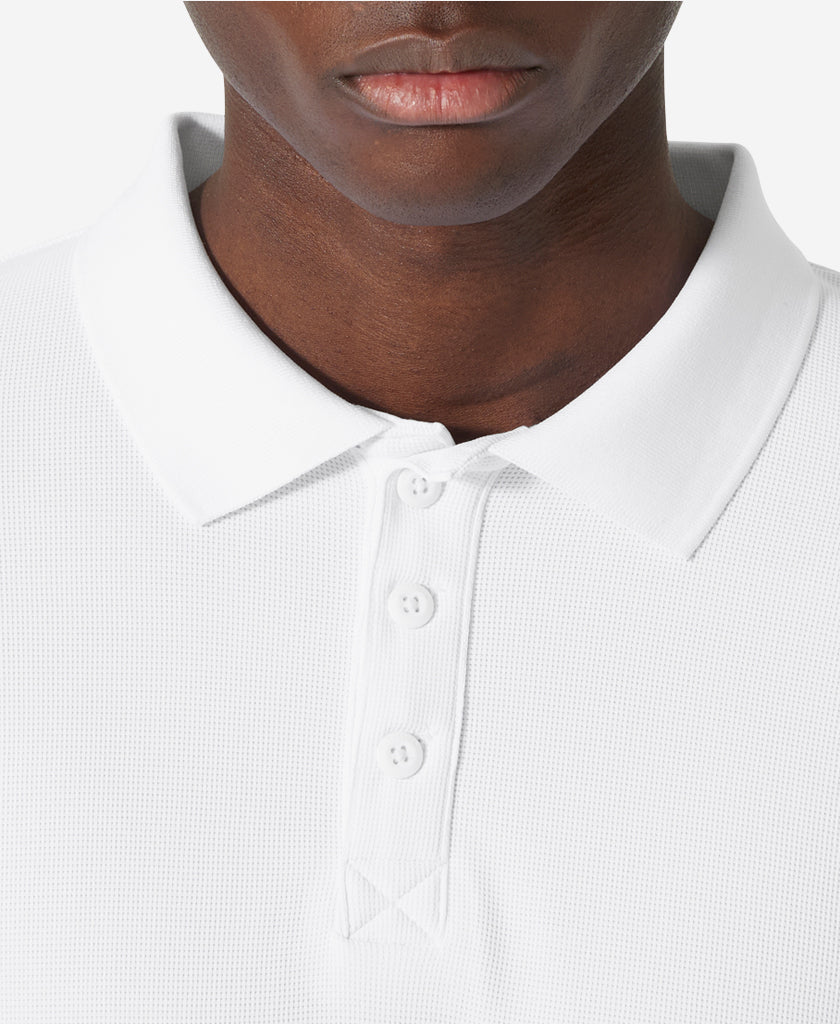 CREWLINE LS POLO, White