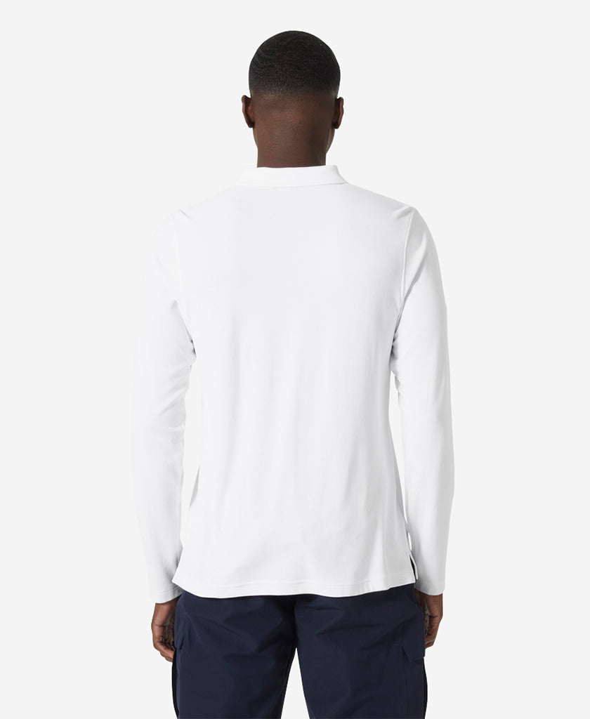 CREWLINE LS POLO, White