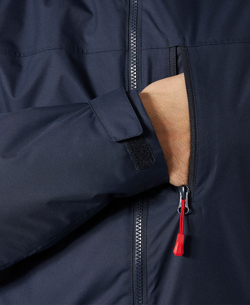 CREW HOODED MIDLAYER JACKET 2, Navy