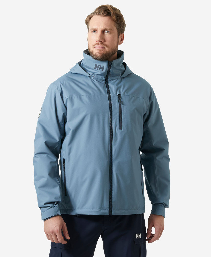 CREW HOODED MIDLAYER JACKET 2, Washed Navy