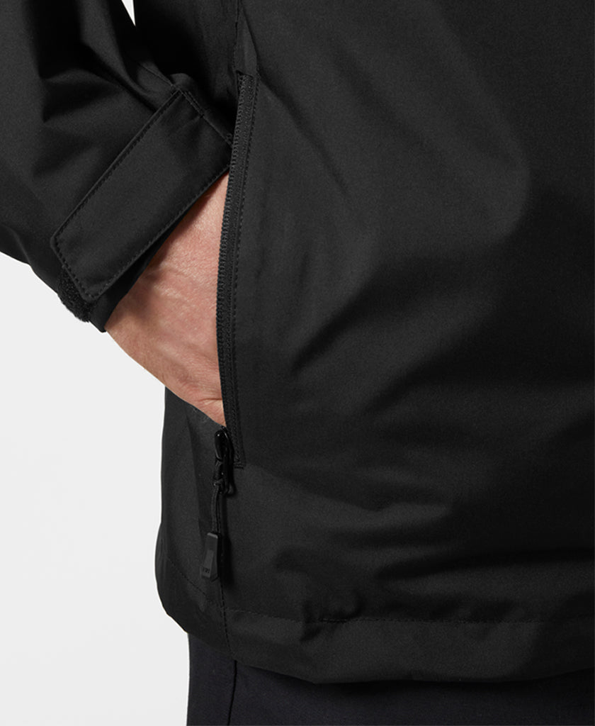 CREW HOODED MIDLAYER JACKET 2, Black