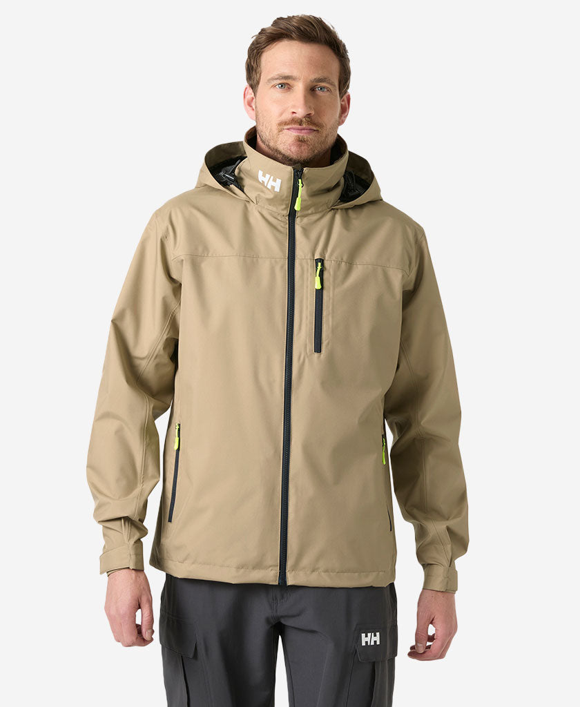 CREW HOODED JACKET 2.0, Pebble