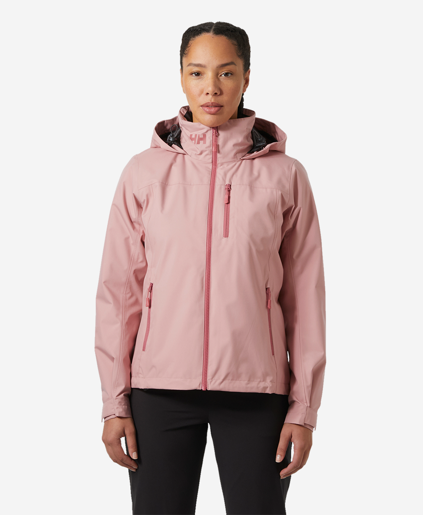 W CREW HOODED MIDL JACKET 2.0, Pink Salt