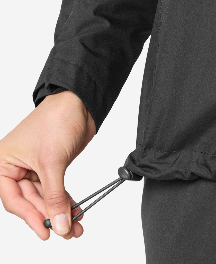 W CREW HOODED MIDL JACKET 2.0, Black