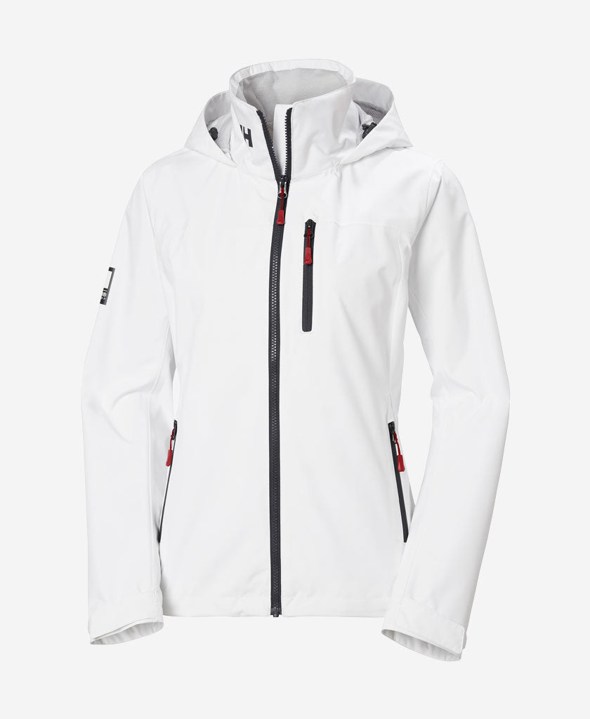W CREW HOODED JACKET 2.0, White