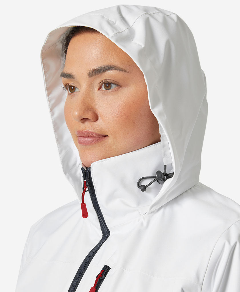 W CREW HOODED JACKET 2.0, White