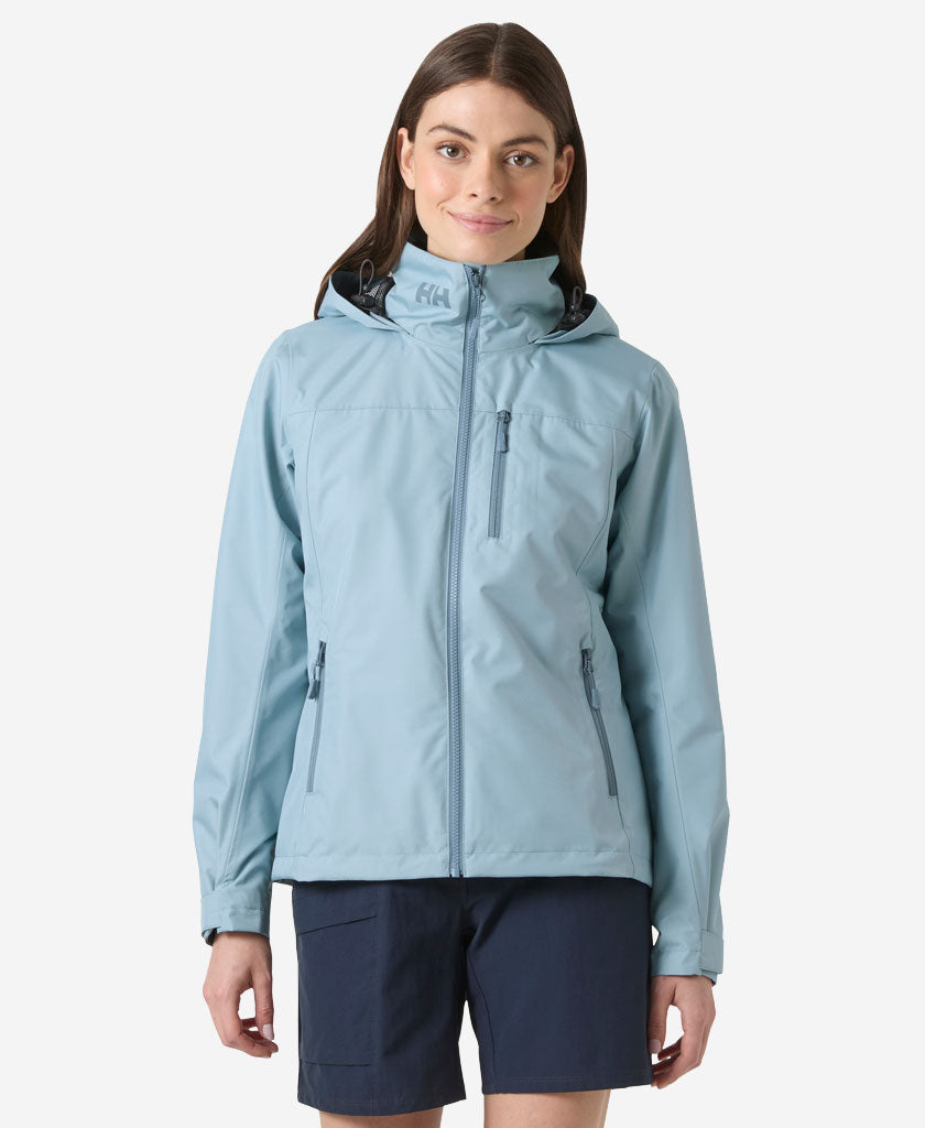 W CREW HOODED JACKET 2.0, Windy Blue