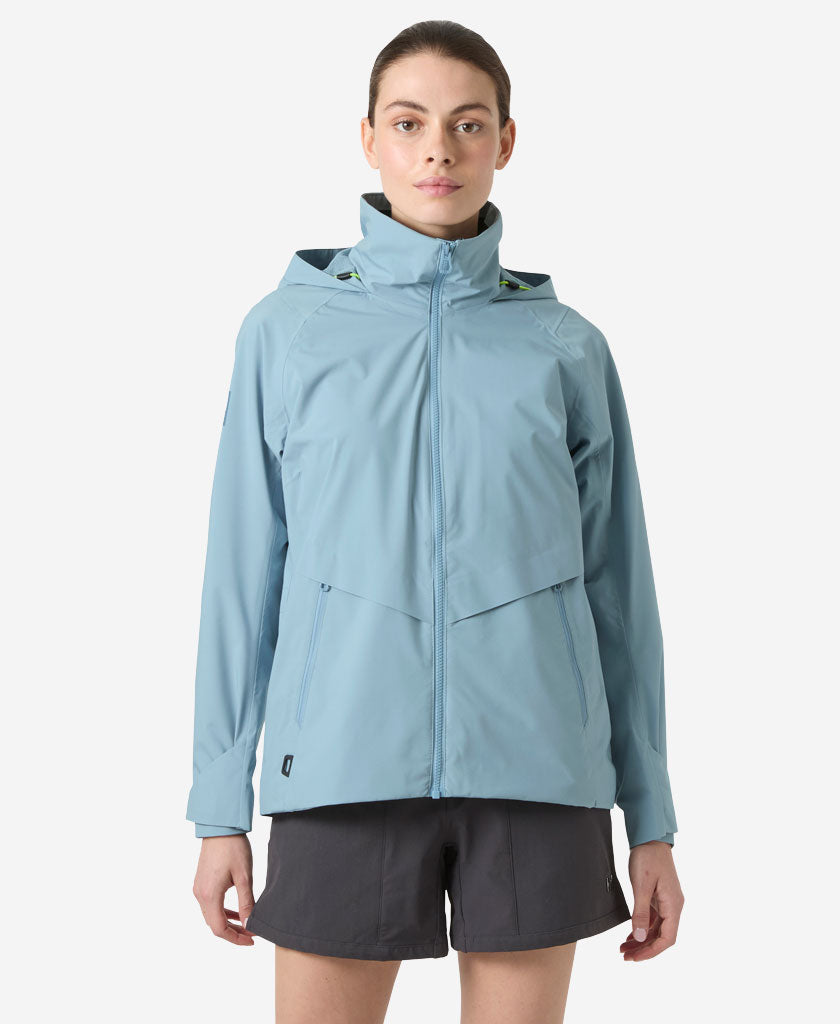 W HP RACING HOODED JACKET, Windy Blue