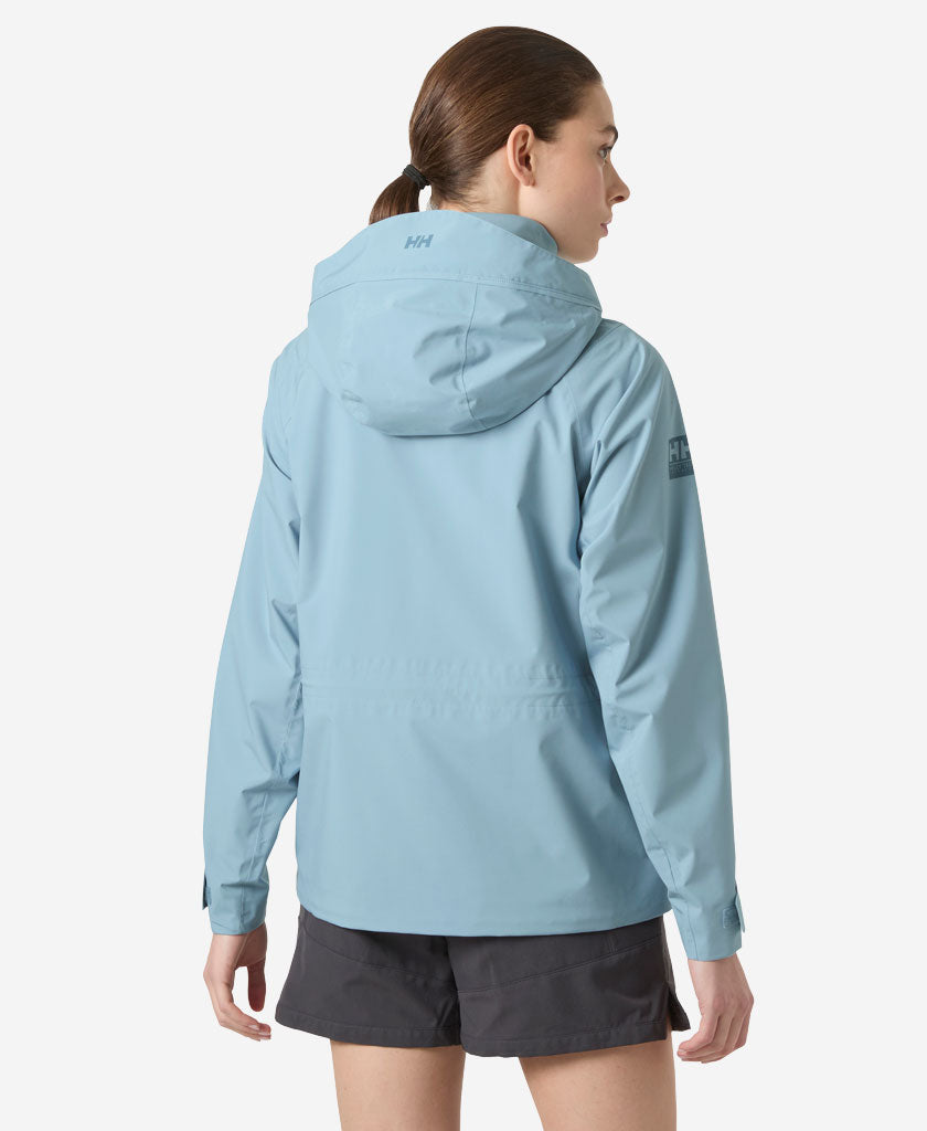 W HP RACING HOODED JACKET, Windy Blue