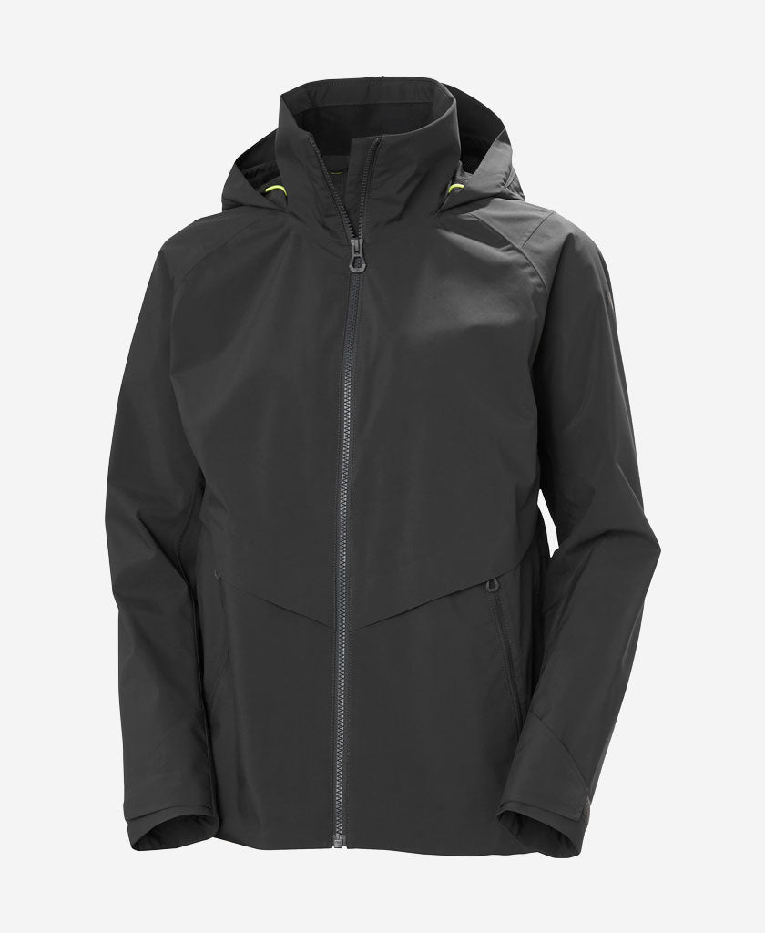 W HP RACING HOODED JACKET, Ebony
