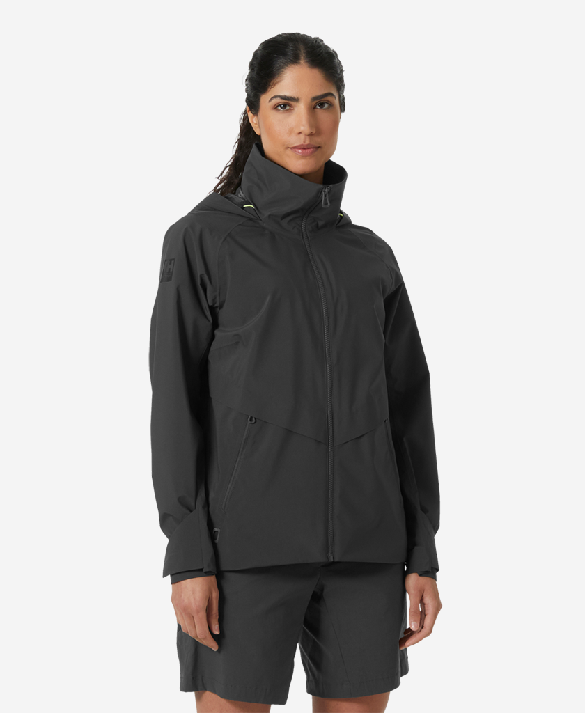 W HP RACING HOODED JACKET, Ebony