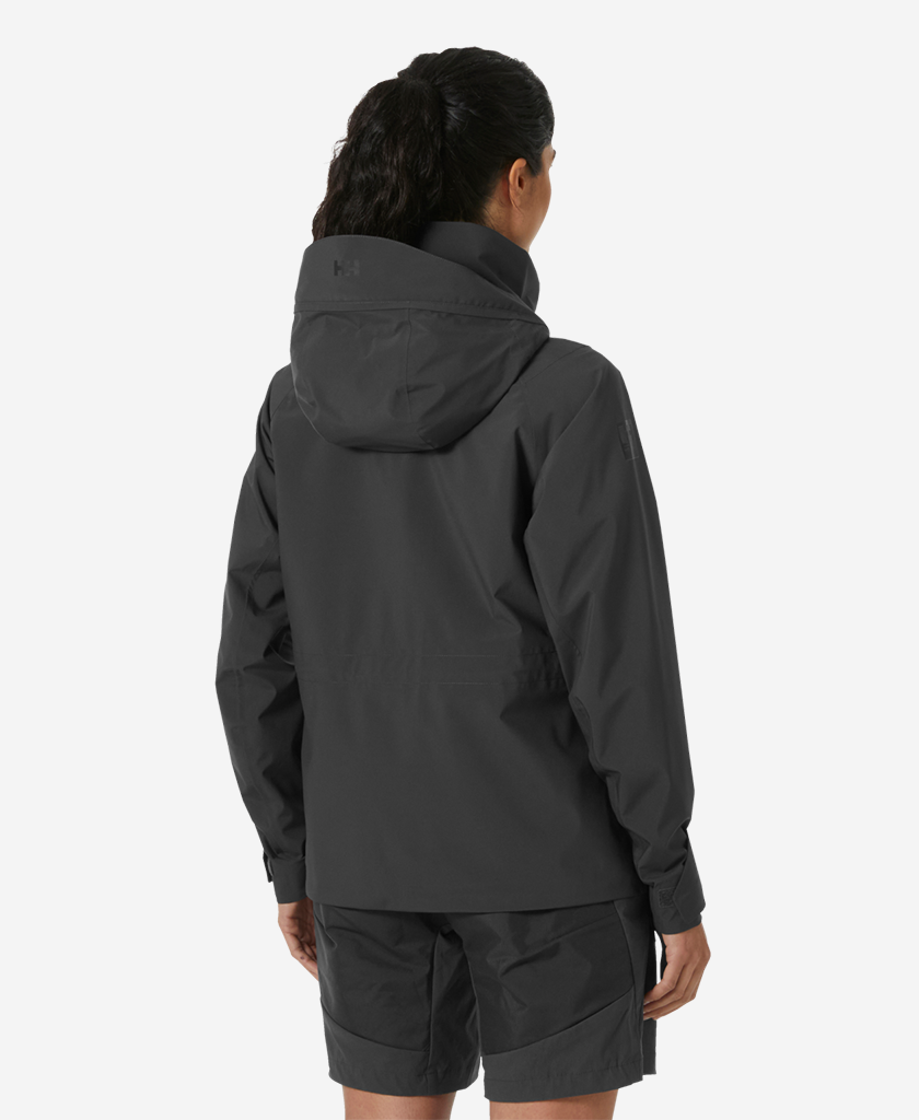 W HP RACING HOODED JACKET, Ebony