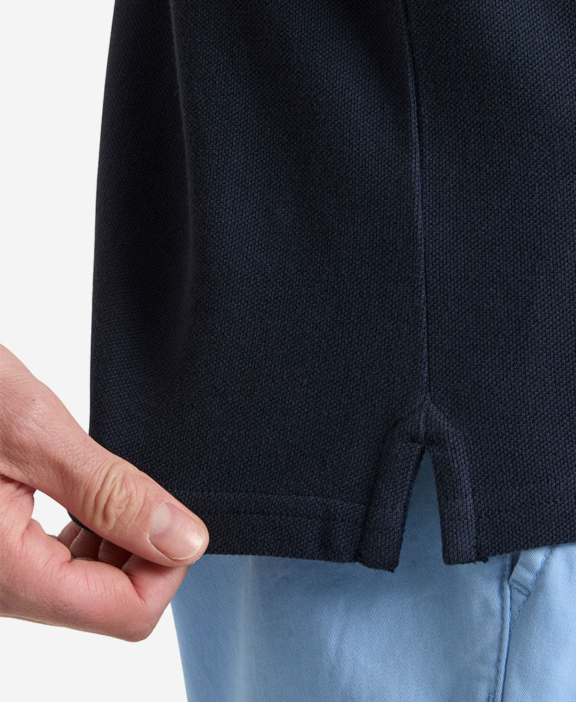 CREW POLO PIQUE, Navy