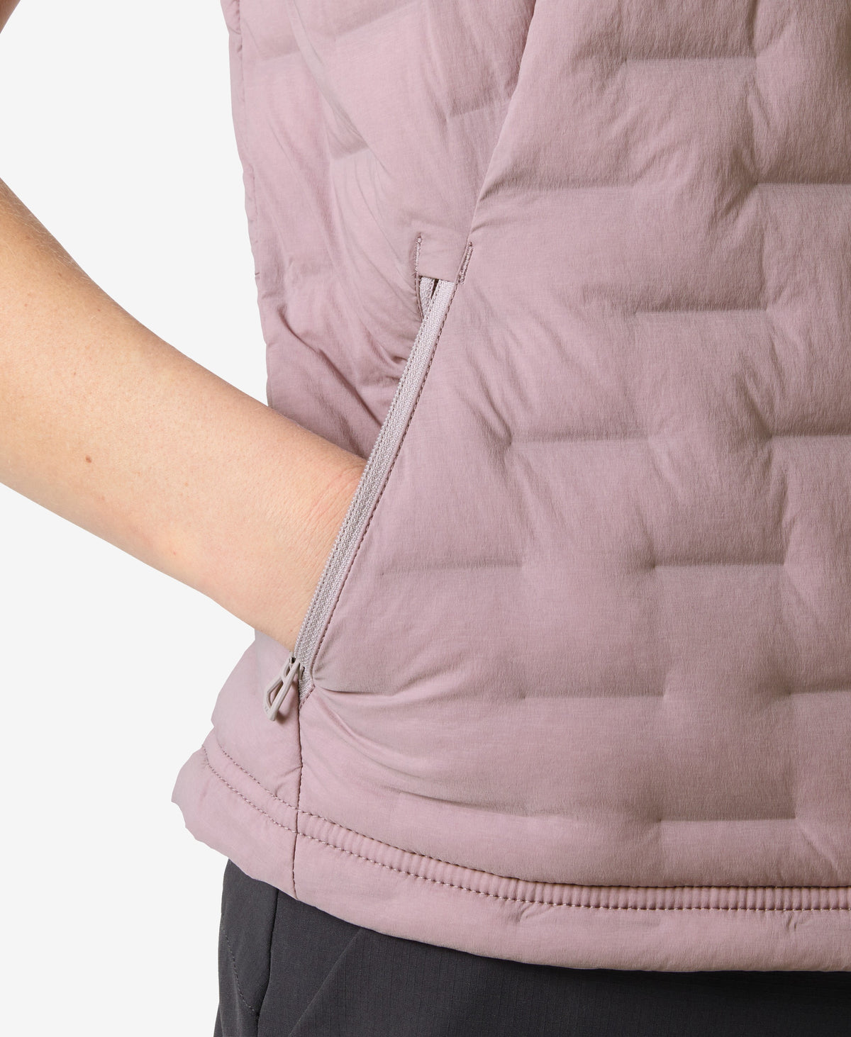 W HP STRETCH INSULATOR VEST, Purple Clay