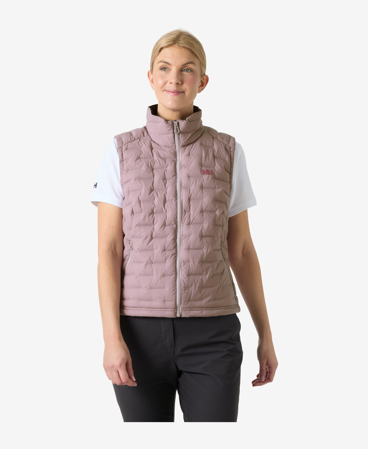 W HP STRETCH INSULATOR VEST, Purple Clay