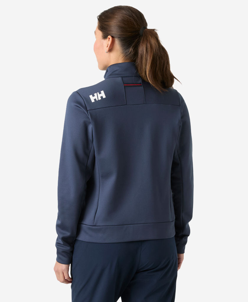 W CREW FLEECE JACKET, Navy