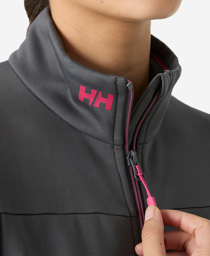 W CREW FLEECE JACKET, Thunder Grey