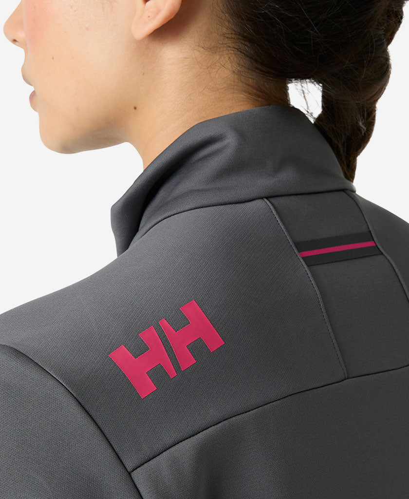 W CREW FLEECE JACKET, Thunder Grey