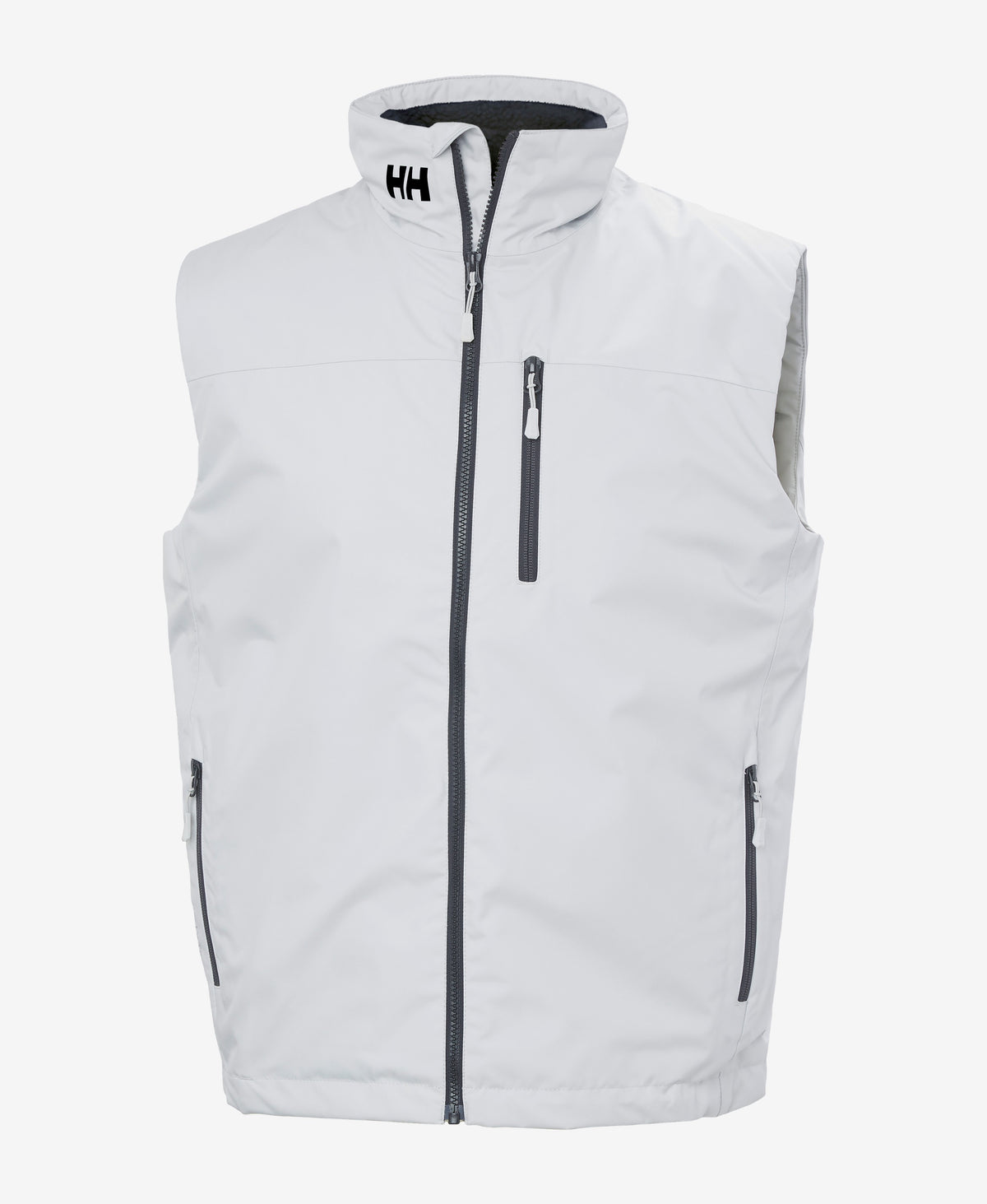 CREW PILE VEST, Grey Fog