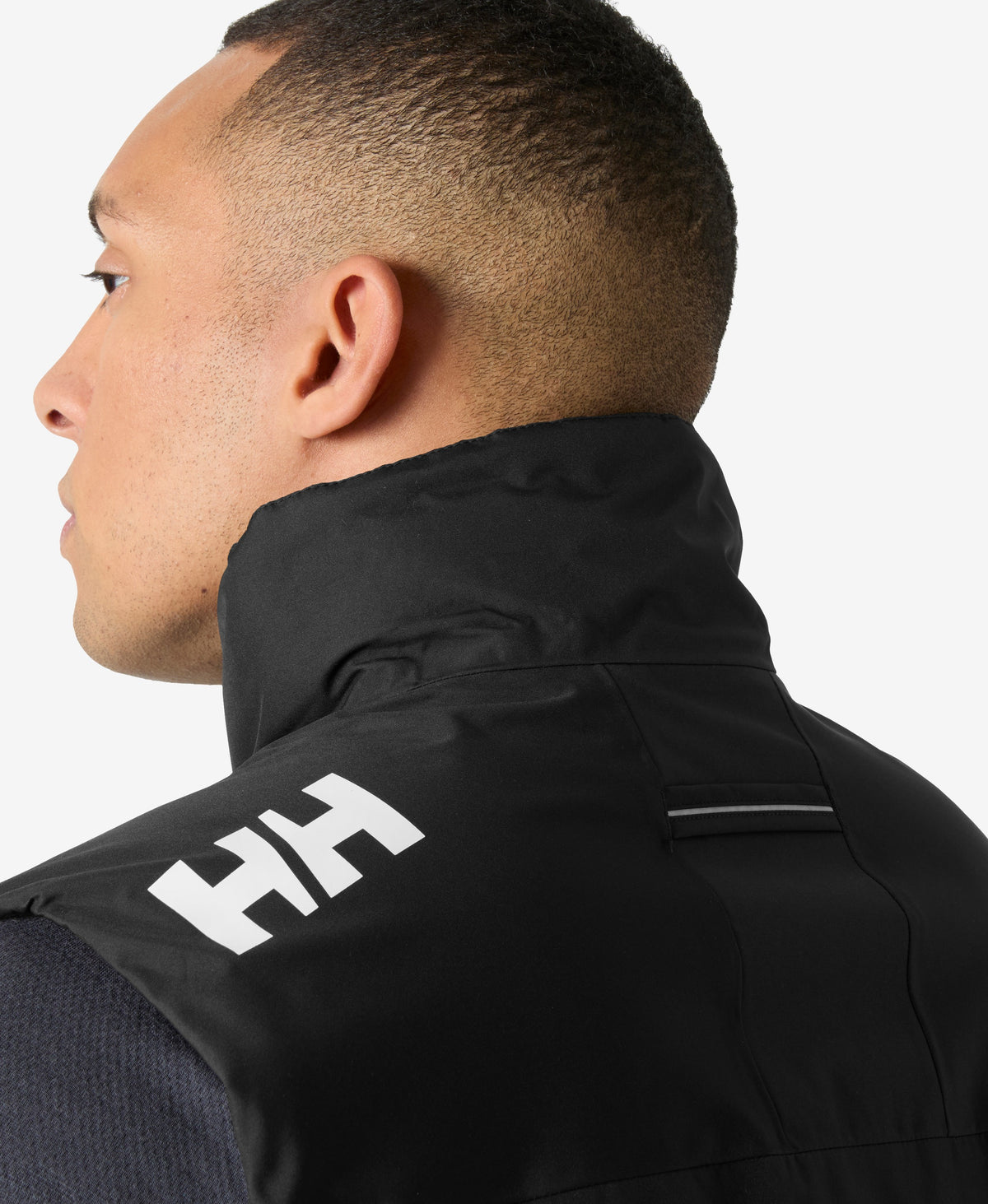 CREW PILE VEST, Black