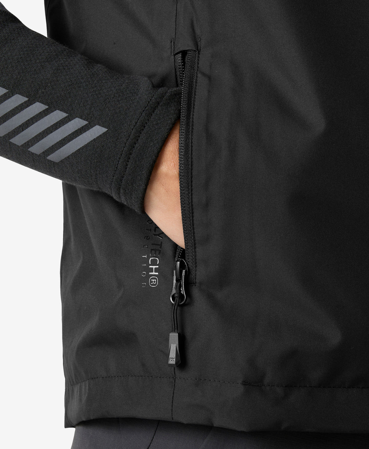 CREW PILE VEST, Black