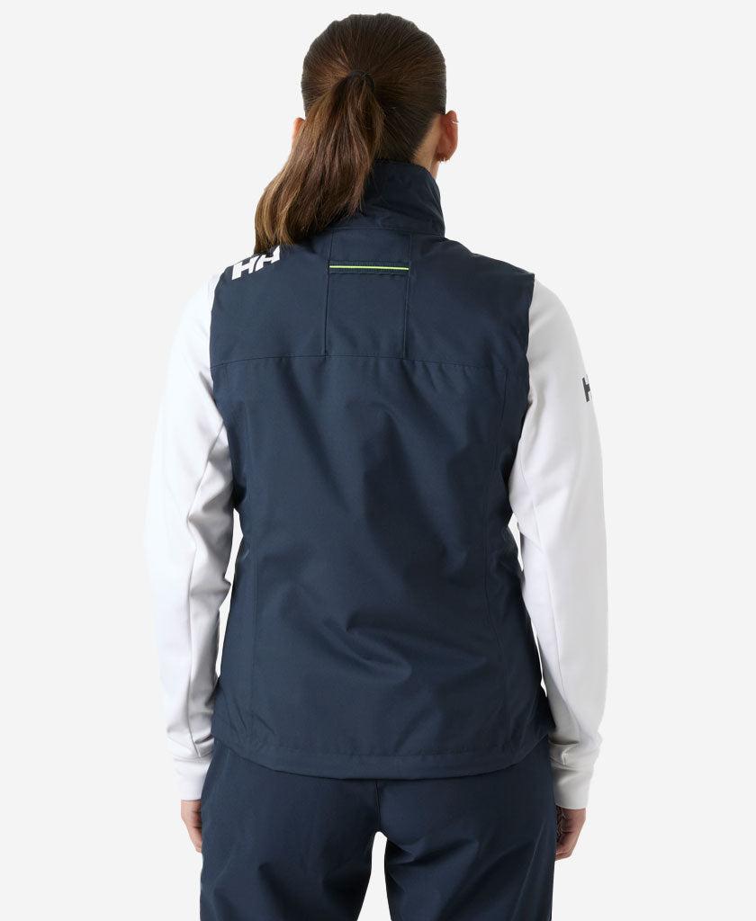 W CREW PILE VEST, Navy