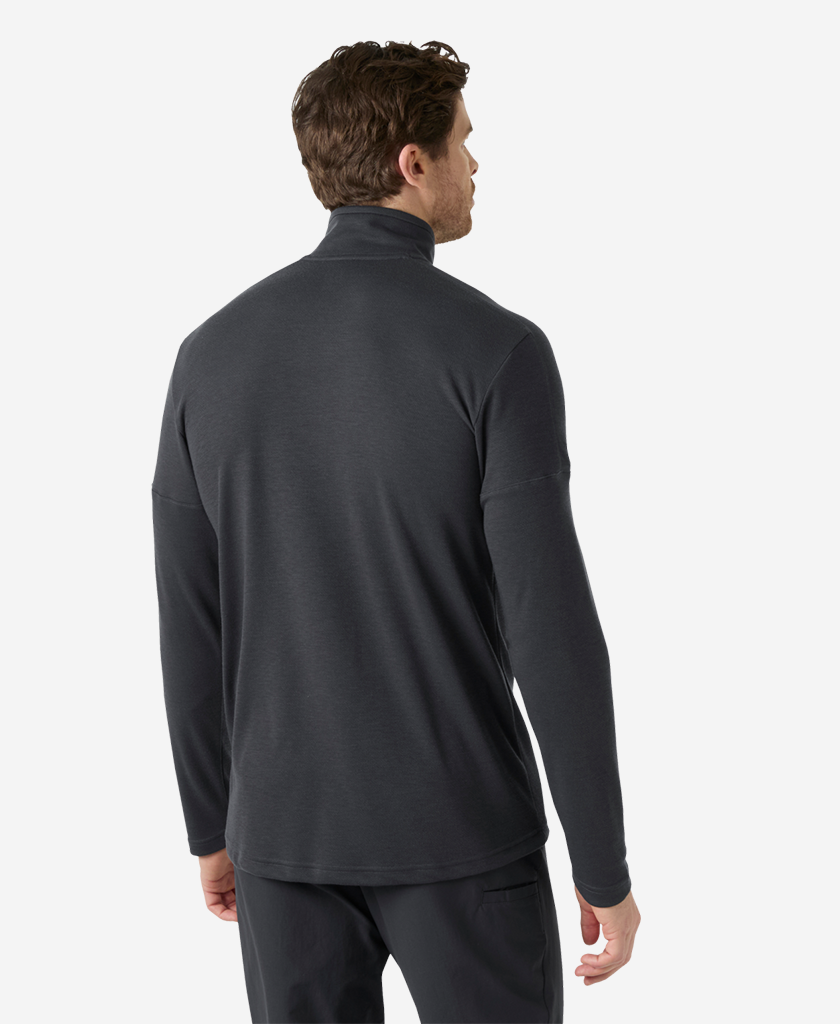 HP 1/2 ZIP PULLOVER, Ebony