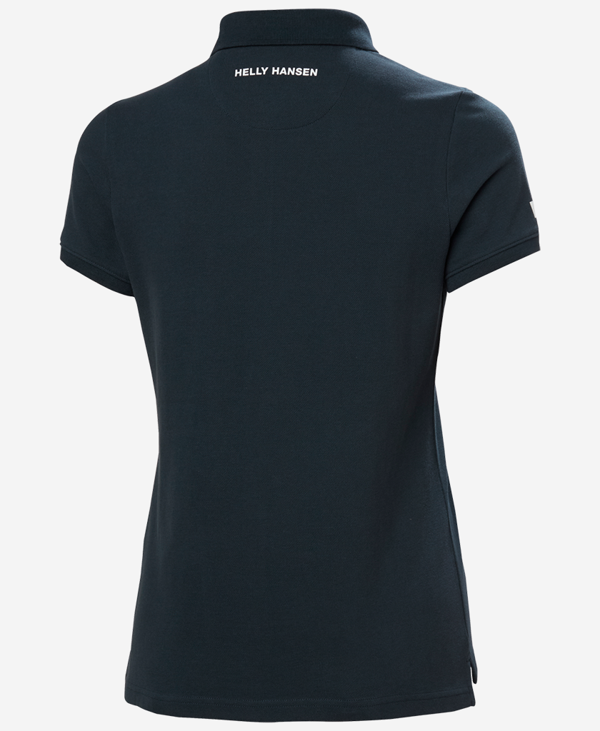 W CREW POLO PIQUE, Navy