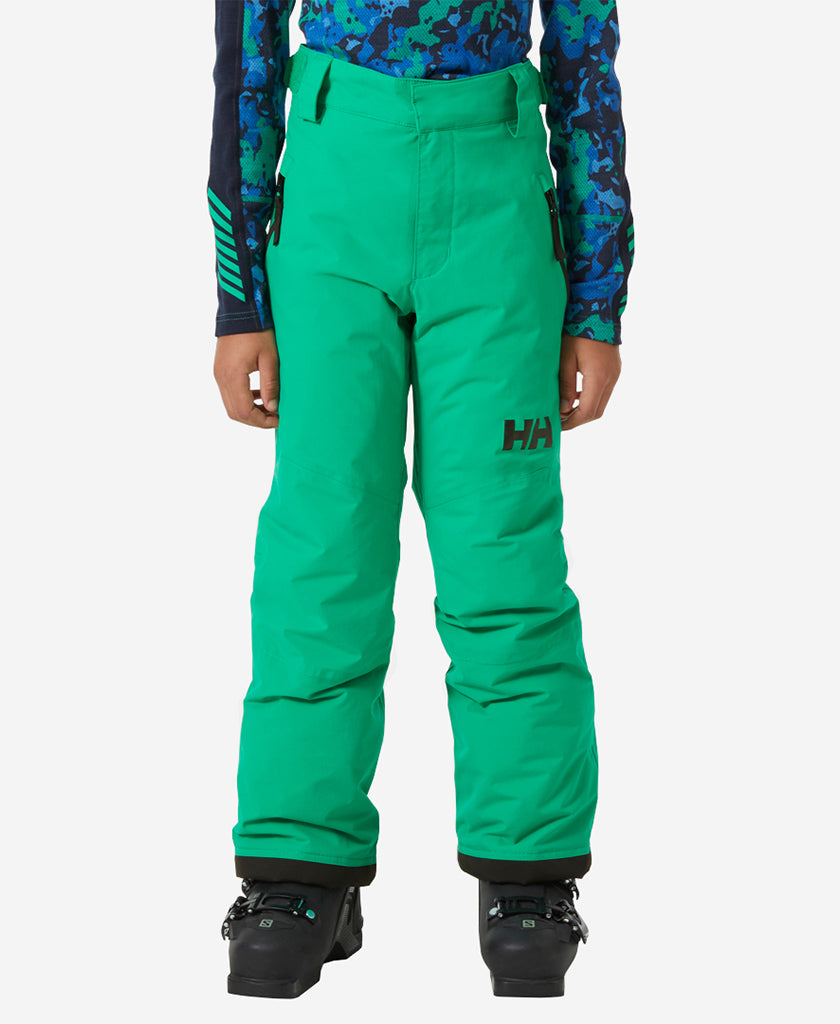Helly Hansen JR Legendary Ski Pants - Waterproof Insulated Snow Pants For Kids, Bright Green 14Y