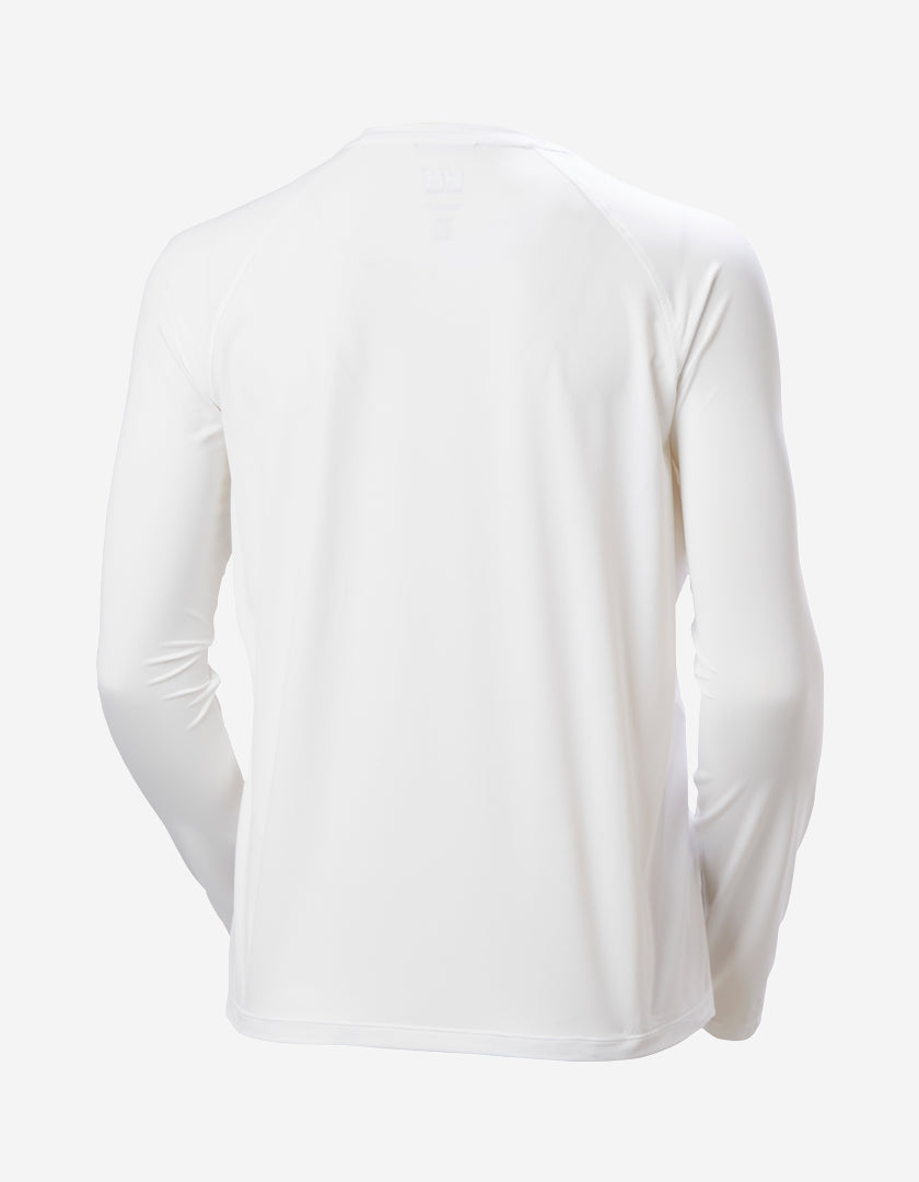 W SHINE SOLEN LS CREW, White