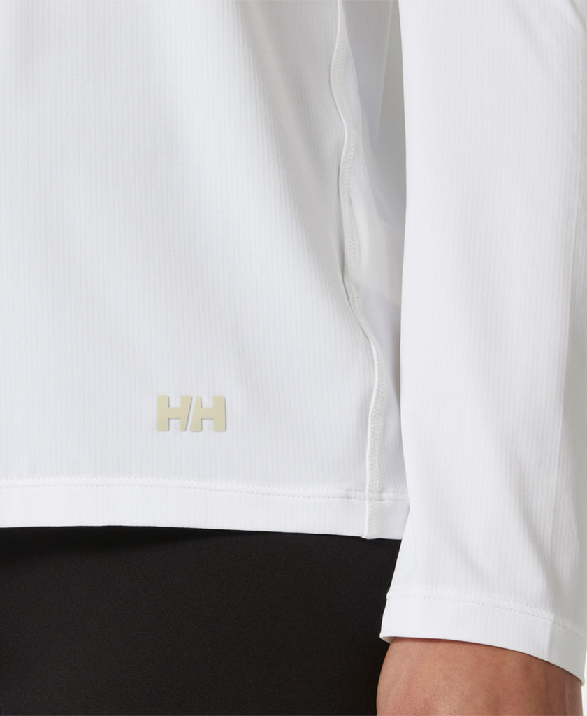 W SHINE SOLEN LS CREW, White