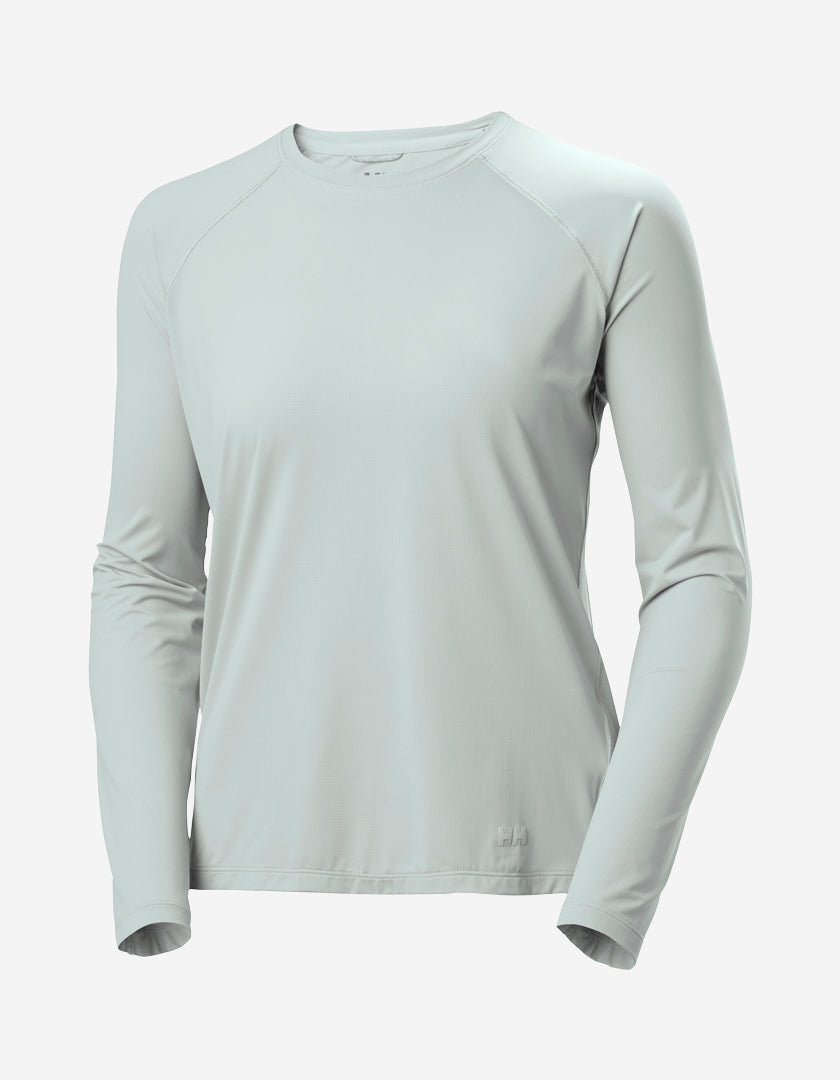 W SHINE SOLEN LS CREW, Green Mist