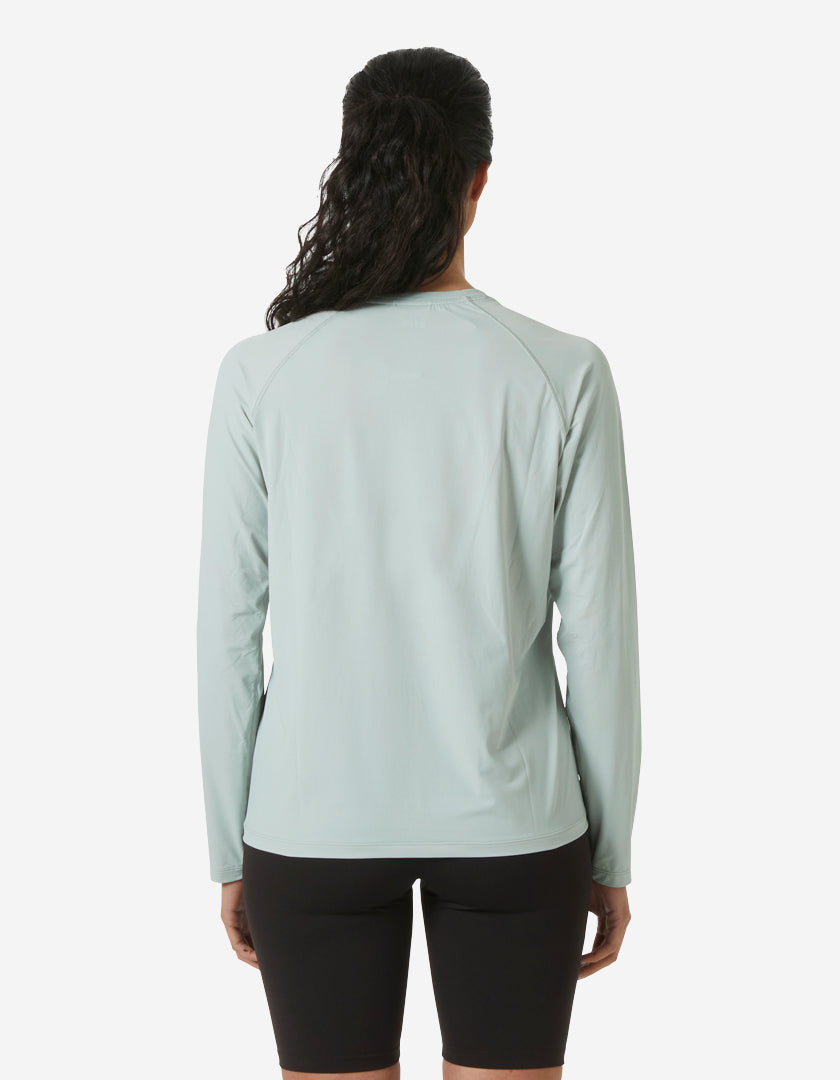 W SHINE SOLEN LS CREW, Green Mist