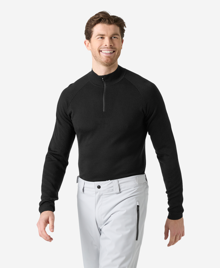 LIFA MERINO KNITEVO 1/2 ZIP, Black