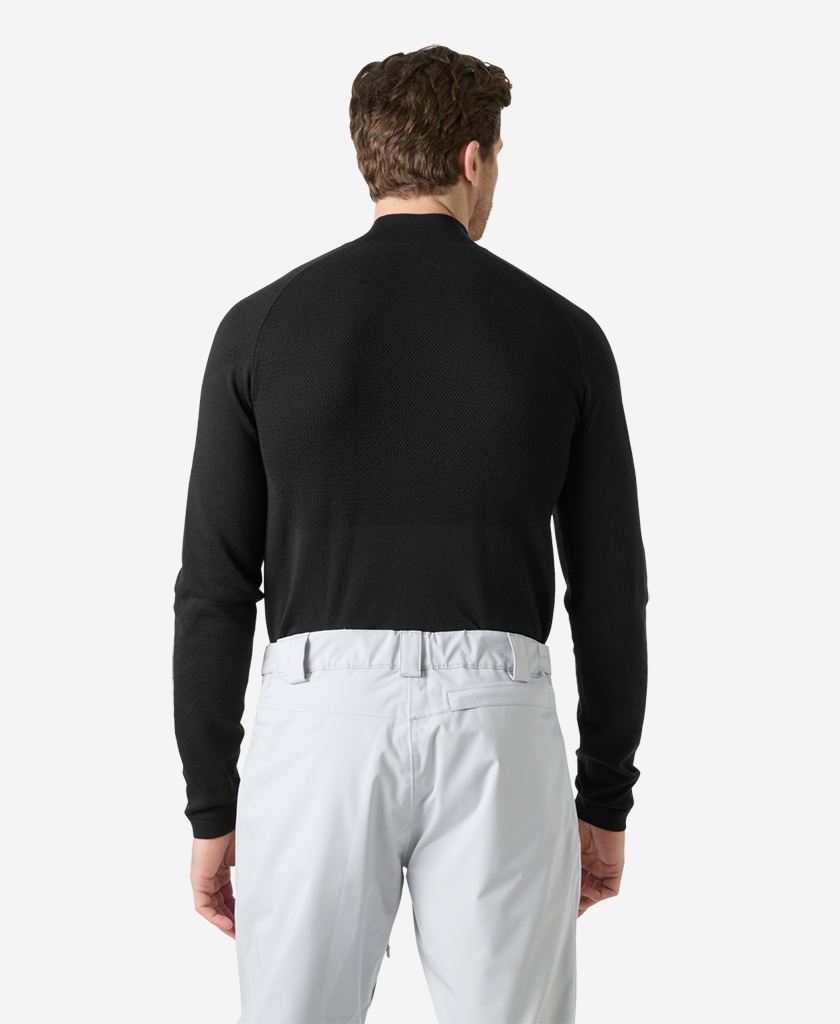 LIFA MERINO KNITEVO 1/2 ZIP, Black