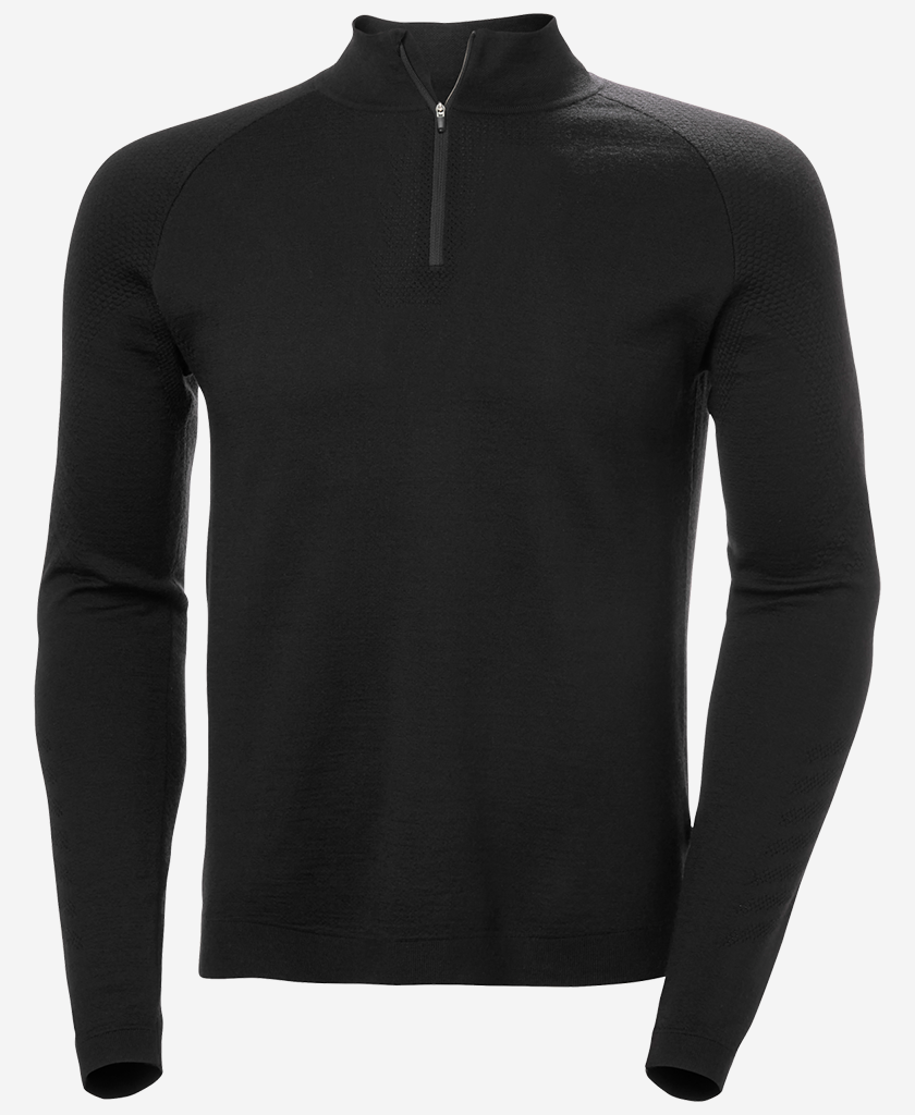 LIFA MERINO KNITEVO 1/2 ZIP, Black