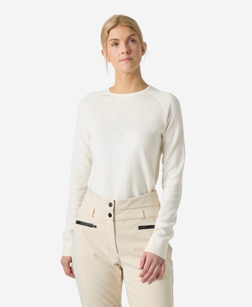 W LIFA MERINO KNITEVO CREW, Snow